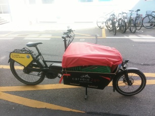 Ökologischer Transport mit Cargo-Bike